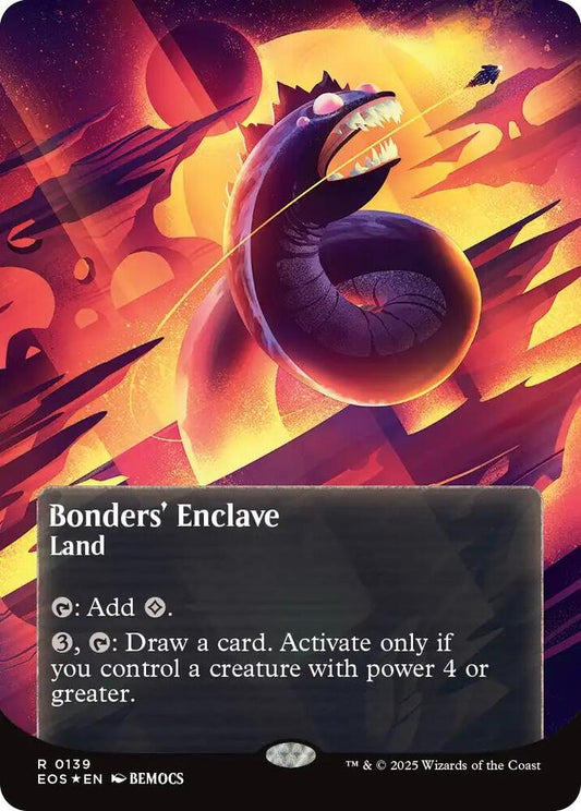 Bonders' Enclave (0139) (Borderless) (Galaxy Foil) [Edge of Eternities: Stellar Sights] 139