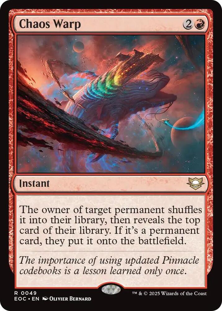 Chaos Warp [Commander: Edge of Eternities] 49