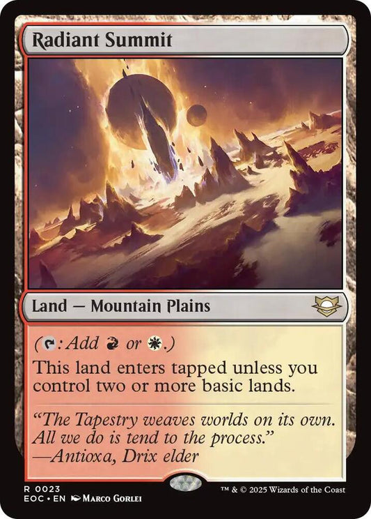 Radiant Summit [Commander: Edge of Eternities] 23