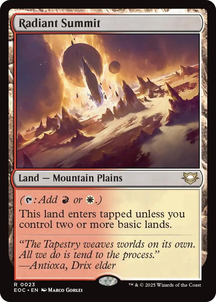 Radiant Summit [Commander: Edge of Eternities] 23