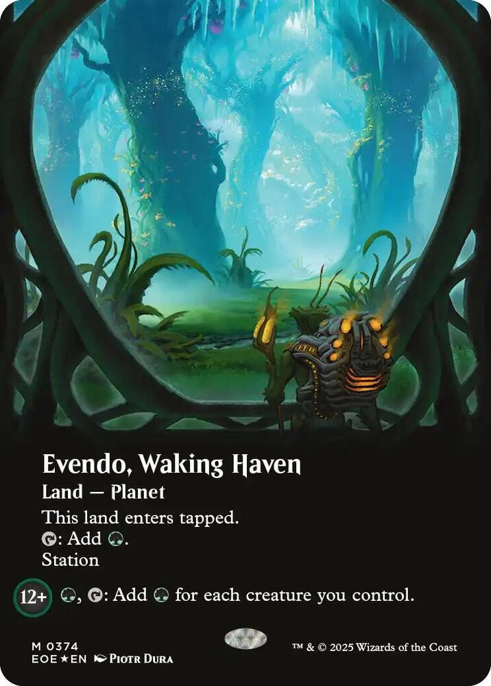 Evendo, Waking Haven (Borderless) (Galaxy Foil) [Edge of Eternities] 374