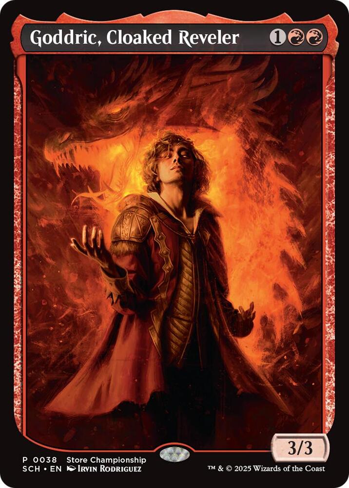 Goddric, Cloaked Reveler [Game Day & Store Championship Promos] 38
