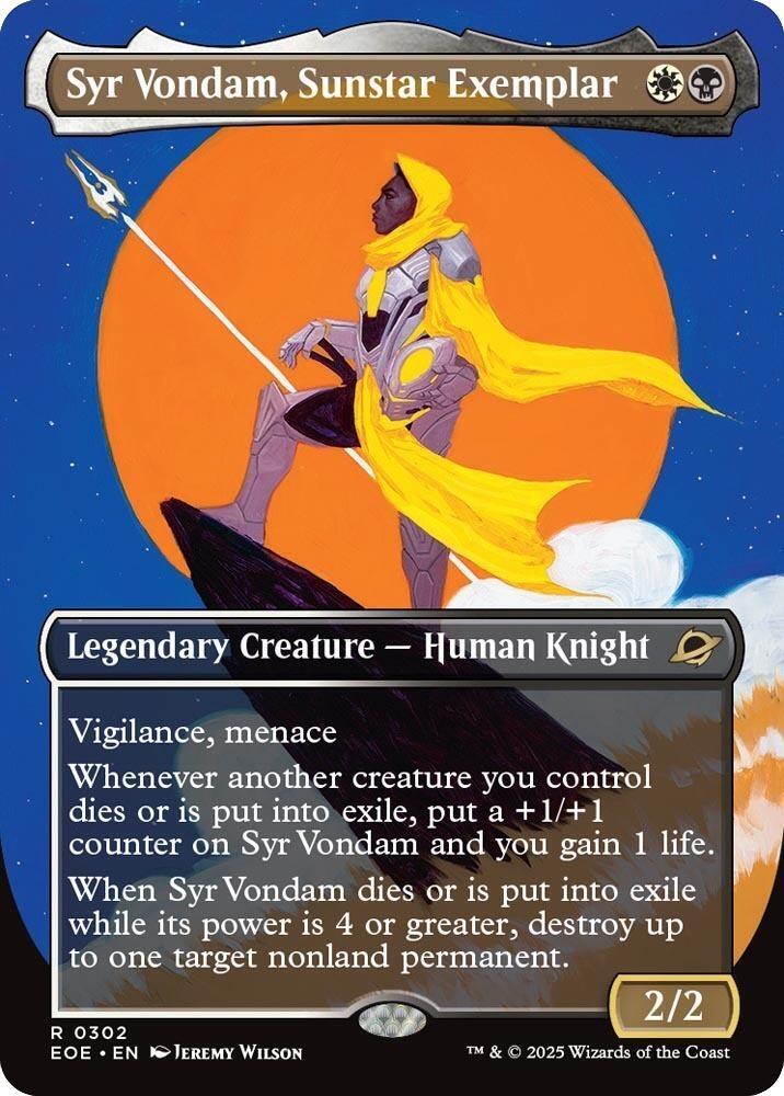 Syr Vondam, Sunstar Exemplar (Borderless) [Edge of Eternities] 302