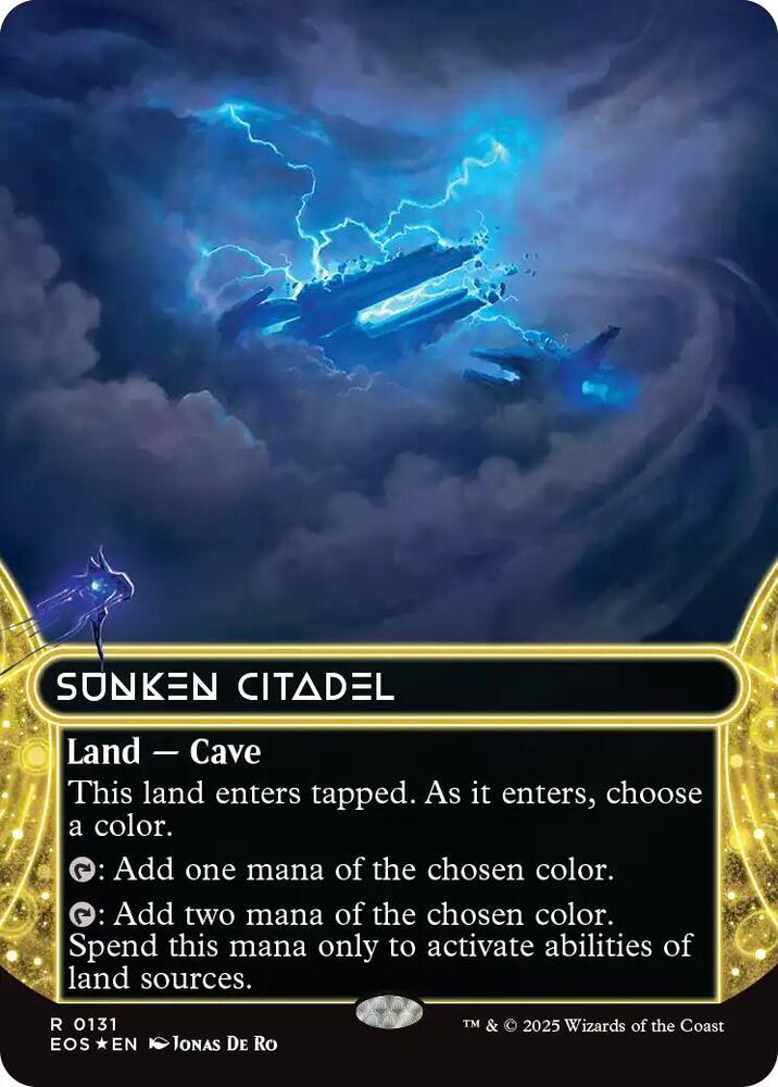 Sunken Citadel (0131) (Borderless) (Galaxy Foil) [Edge of Eternities: Stellar Sights] 131