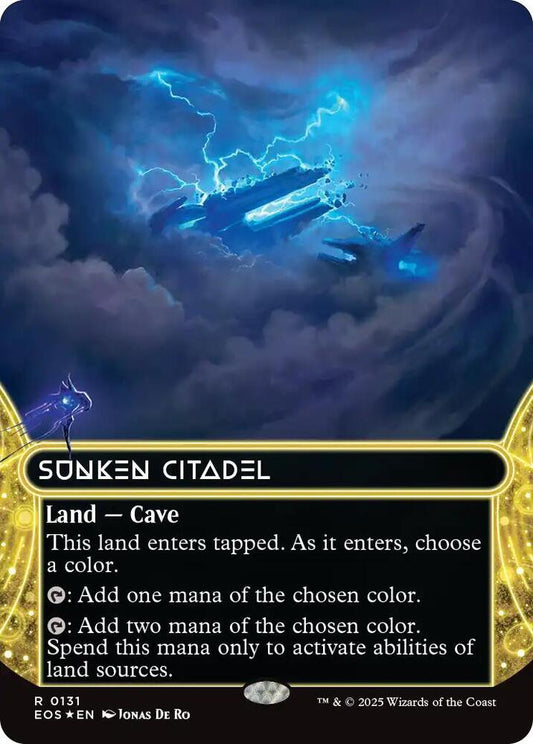 Sunken Citadel (0131) (Borderless) (Galaxy Foil) [Edge of Eternities: Stellar Sights] 131