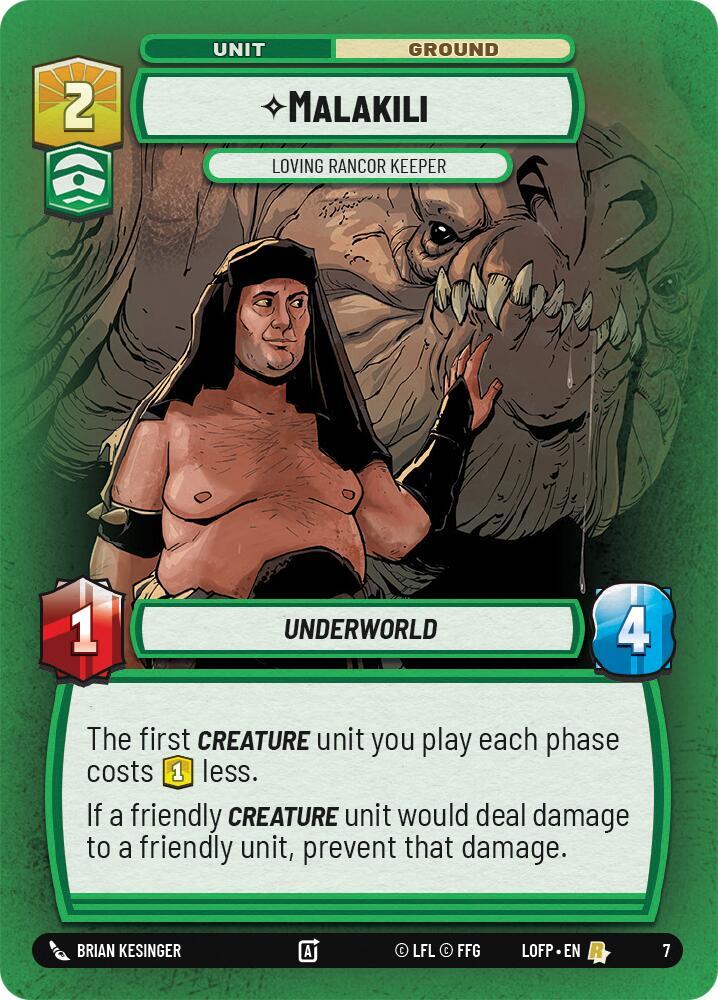 Malakili - Loving Rancor Keeper [Legends of the Force: Weekly Play Promos] 7