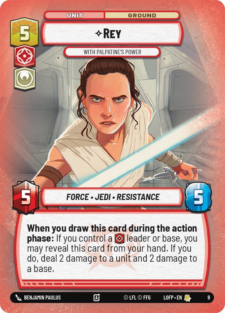 Rey - With Palpatine's Power [Organized Play Promos] 9