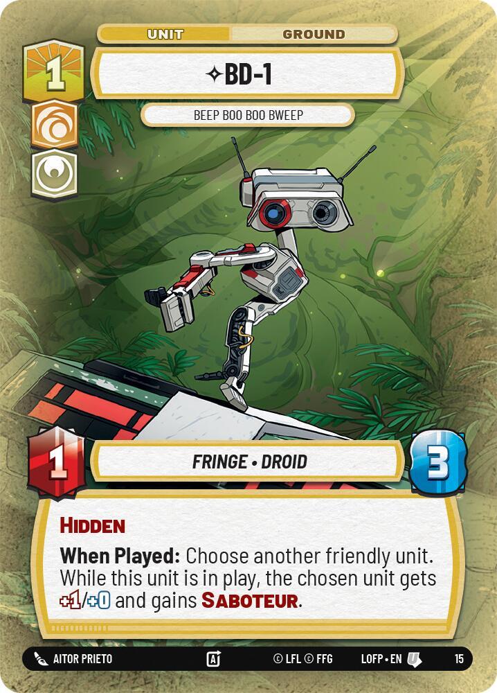 BD-1 - Beep Boo Boo Bweep [Legends of the Force - Weekly Play Promos] 15