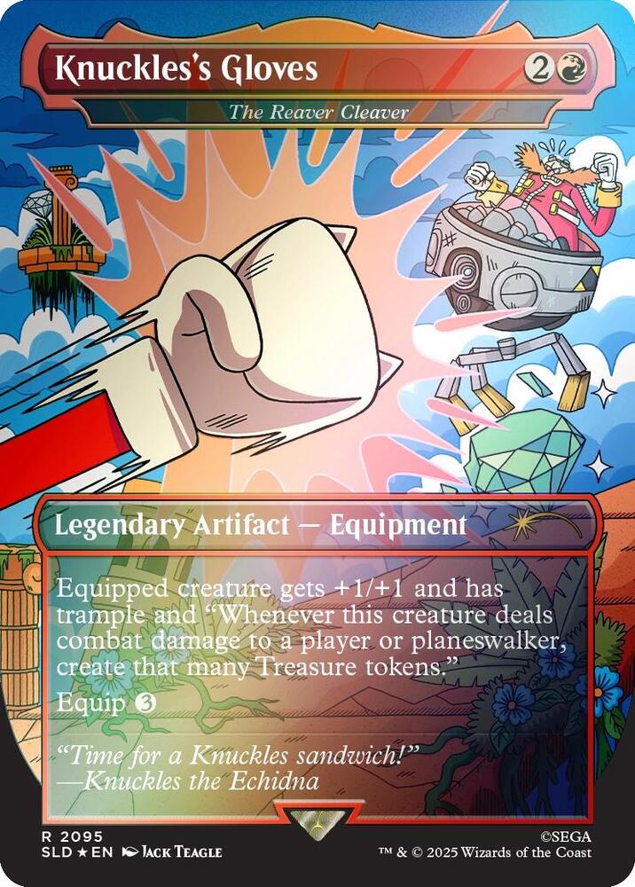Knuckles's Gloves - The Reaver Cleaver (Rainbow Foil) [Secret Lair Drop Series] 2095