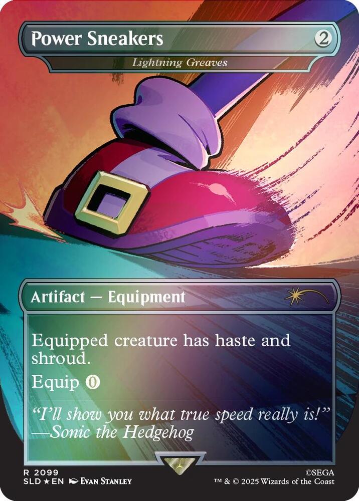 Power Sneakers - Lightning Greaves (Rainbow Foil) [Secret Lair Drop Series] 2099