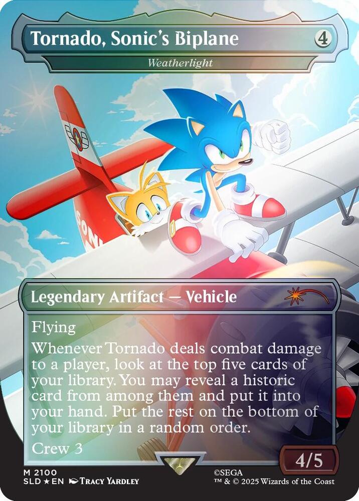 Tornado, Sonic's Biplane - Weatherlight (Rainbow Foil) [Secret Lair Drop Series] 2100