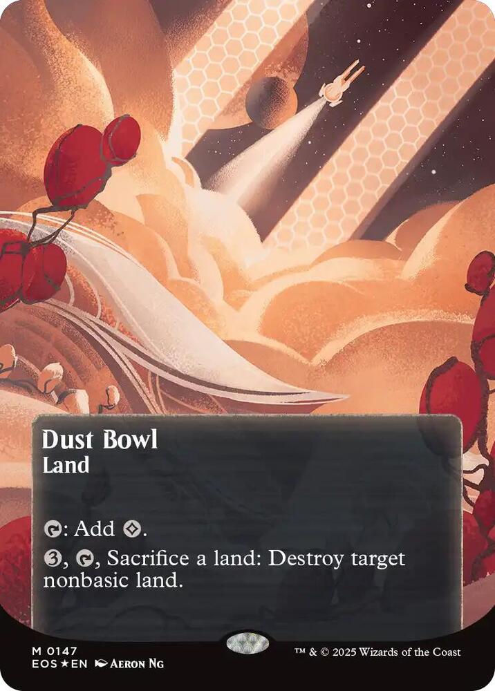 Dust Bowl (0147) (Borderless) (Galaxy Foil) [Edge of Eternities: Stellar Sights] 147