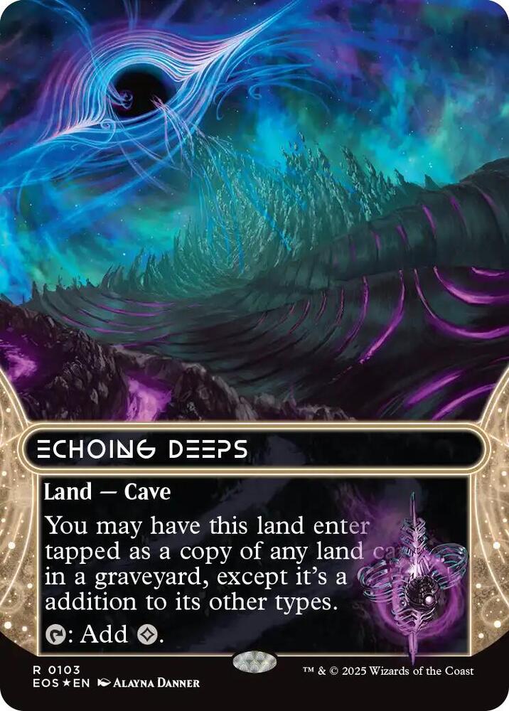 Echoing Deeps (0103) (Borderless) (Galaxy Foil) [Edge of Eternities: Stellar Sights] 103