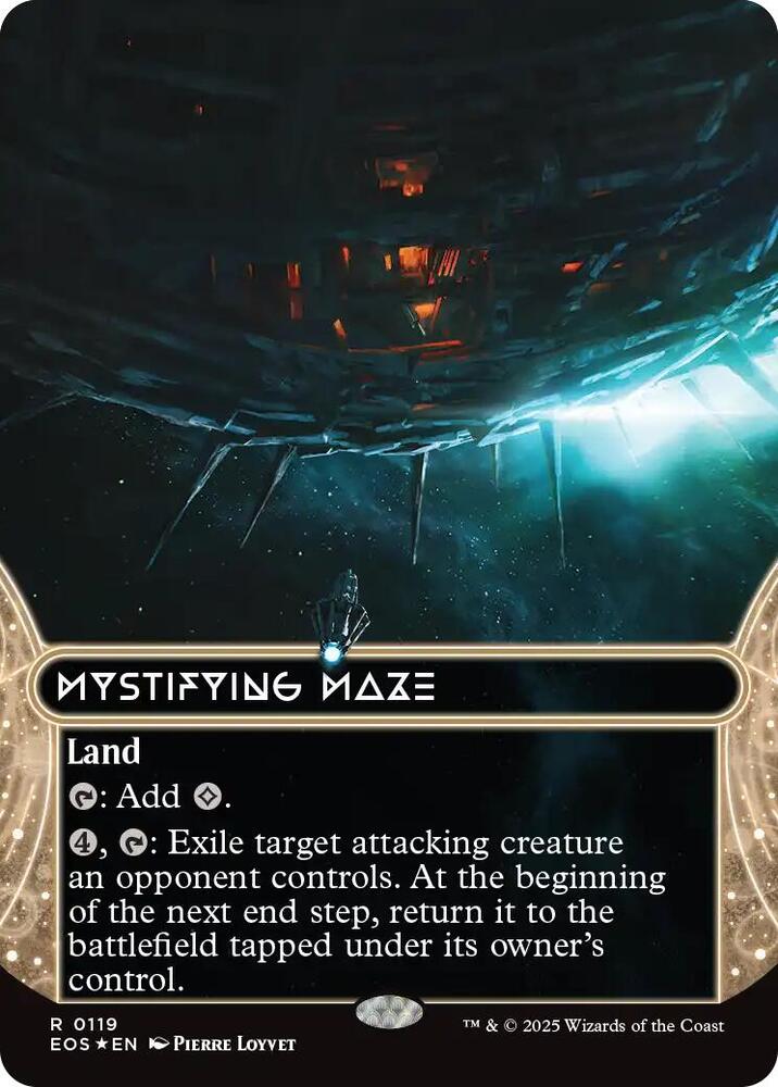 Mystifying Maze (0119) (Borderless) (Galaxy Foil) [Edge of Eternities: Stellar Sights] 119