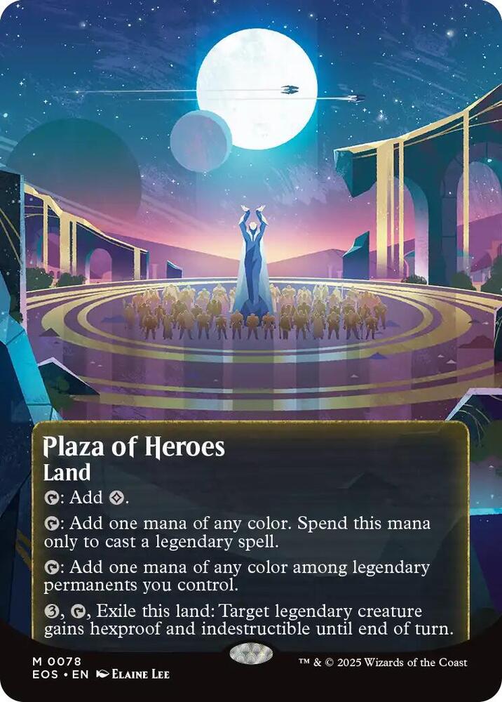 Plaza of Heroes (0078) (Borderless) [Edge of Eternities: Stellar Sights] 78