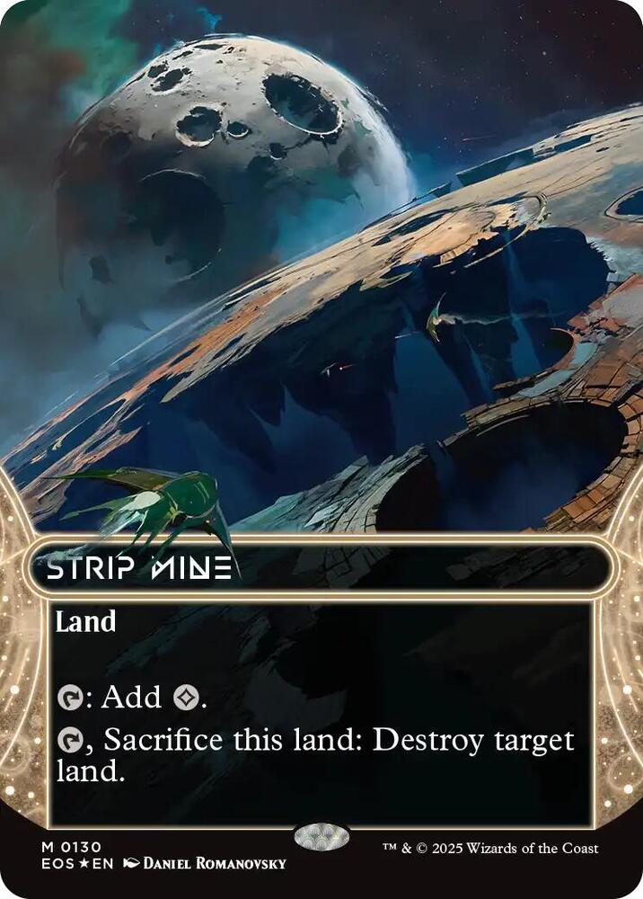 Strip Mine (0130) (Borderless) (Galaxy Foil) [Edge of Eternities: Stellar Sights] 130