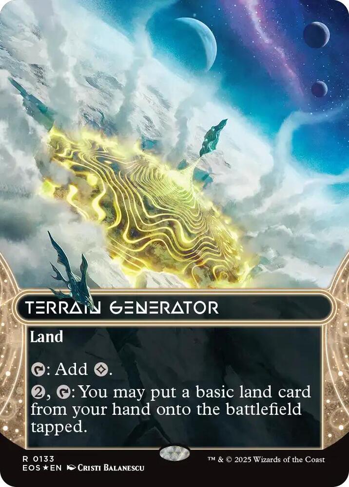 Terrain Generator (0133) (Borderless) (Galaxy Foil) [Edge of Eternities: Stellar Sights] 133