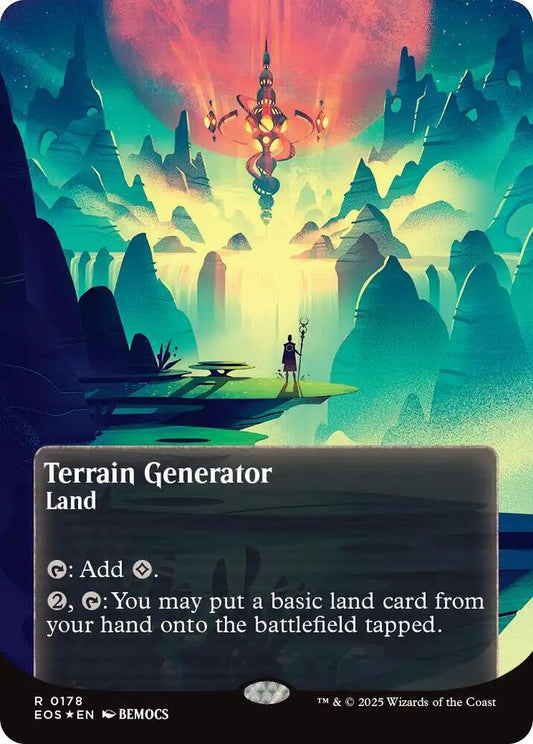 Terrain Generator (0178) (Borderless) (Galaxy Foil) [Edge of Eternities: Stellar Sights] 178