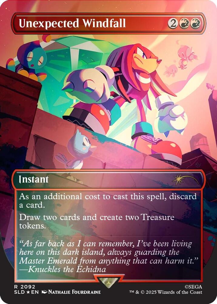 Unexpected Windfall (2092) (Rainbow Foil) [Secret Lair Drop Series] 2092