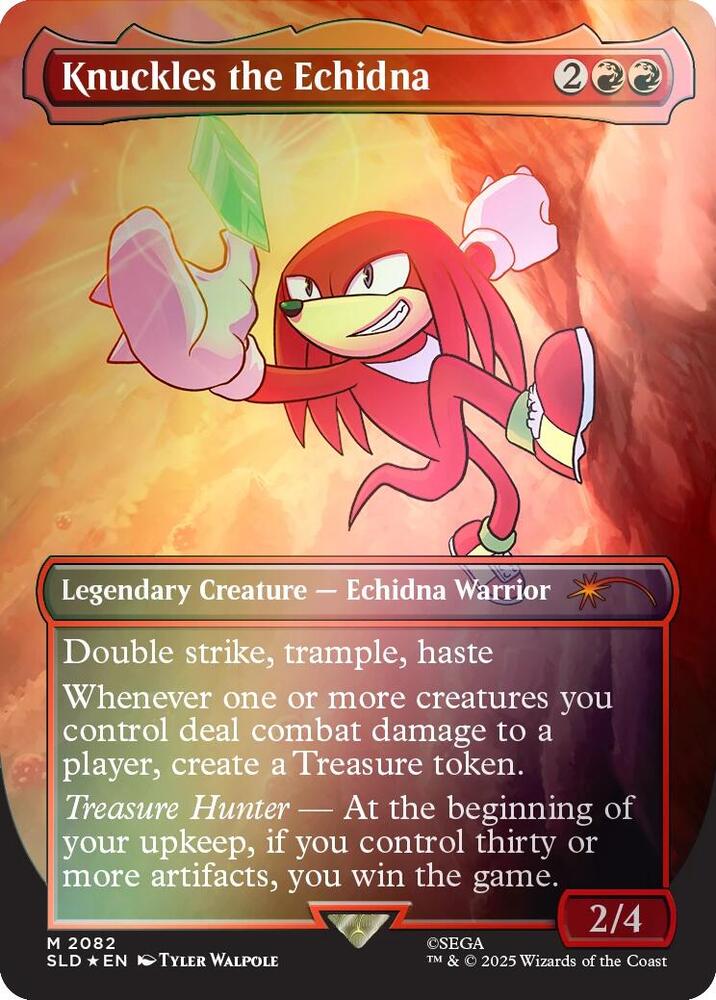 Knuckles the Echidna (Rainbow Foil) [Secret Lair Drop Series] 2082