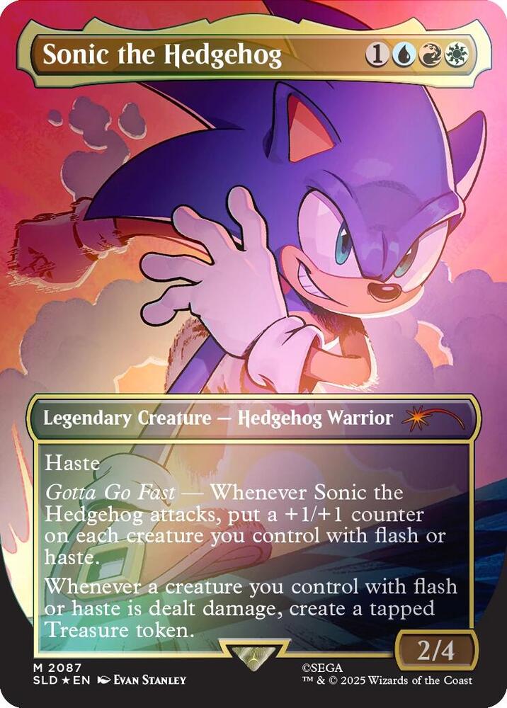 Sonic the Hedgehog (Rainbow Foil) [Secret Lair Drop Series] 2087