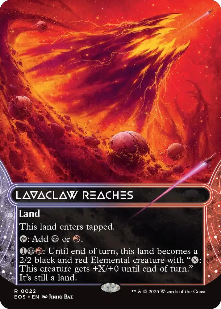 Lavaclaw Reaches (0022) (Borderless) [Edge of Eternities: Stellar Sights] 22