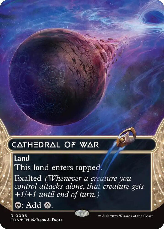 Cathedral of War (0096) (Borderless) (Galaxy Foil) [Edge of Eternities: Stellar Sights] 96