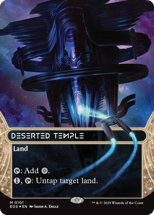 Deserted Temple (0101) (Borderless) (Galaxy Foil) [Edge of Eternities: Stellar Sights] 101