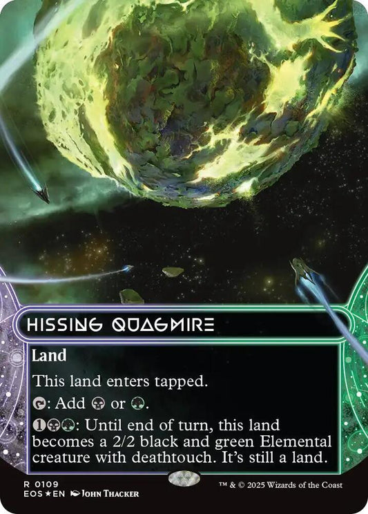Hissing Quagmire (0109) (Borderless) (Galaxy Foil) [Edge of Eternities: Stellar Sights] 109
