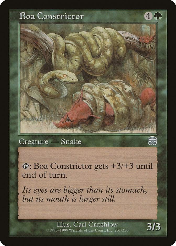Boa Constrictor [Mercadian Masques] 231