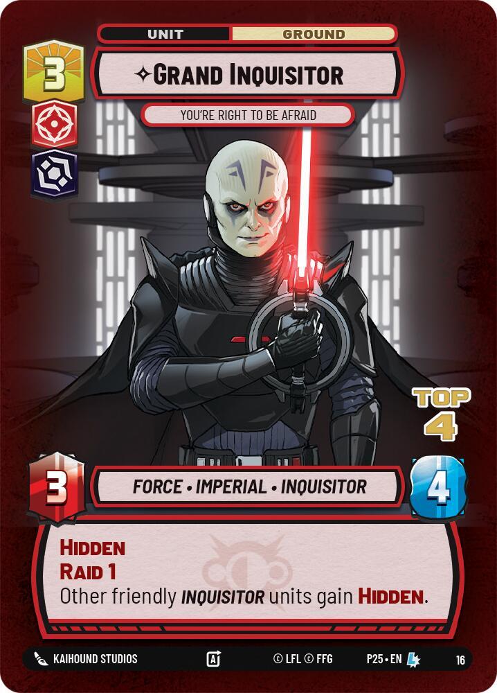 Grand Inquisitor - You're Right to Be Afraid (Top 4) [Organized Play Promos] 16