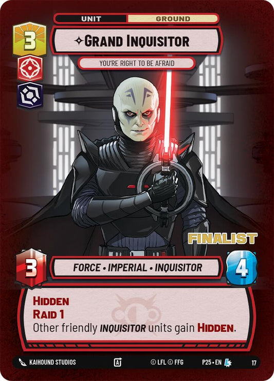 Grand Inquisitor - You're Right to Be Afraid (Finalist) [Organized Play Promos] 17