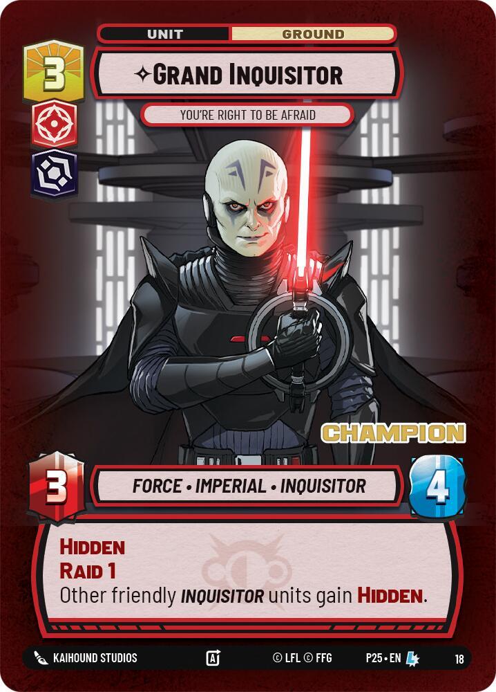Grand Inquisitor - You're Right to Be Afraid (Champion) [Organized Play Promos] 18