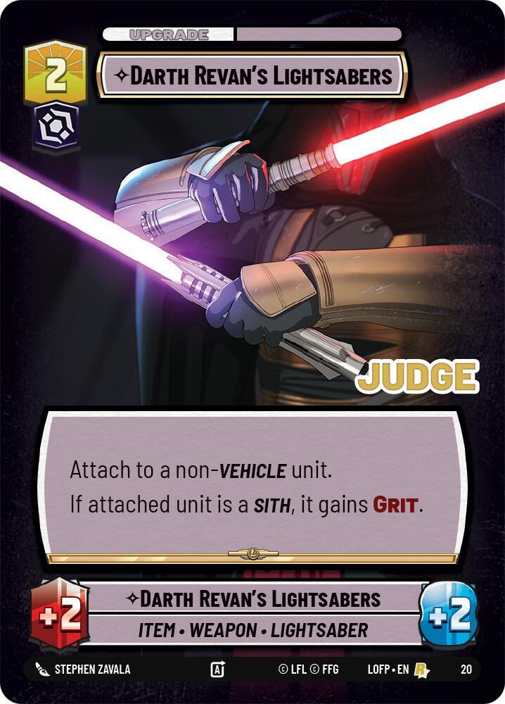 Darth Revan's Lightsabers [Judge Promos] 20