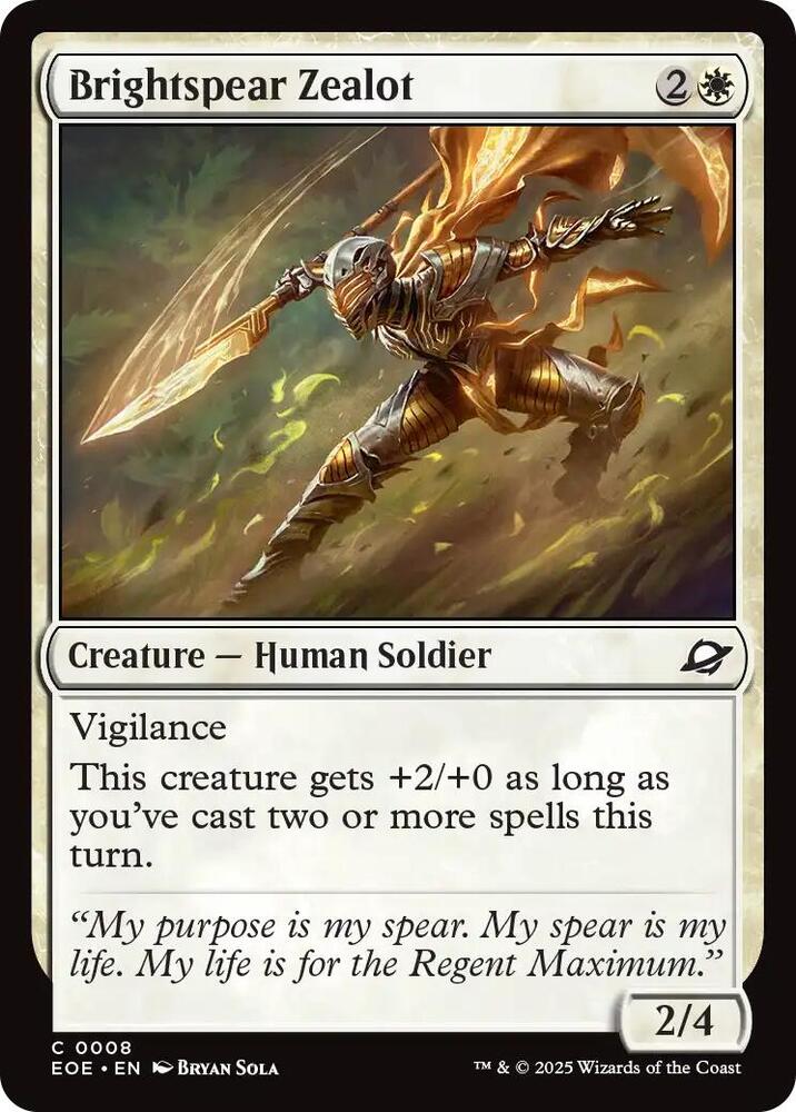 Brightspear Zealot [Edge of Eternities] 8