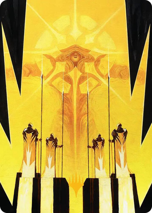 Hardlight Containment Art Card (Gold-Stamped Planeswalker Symbol) [Art Series: Edge of Eternities] 4