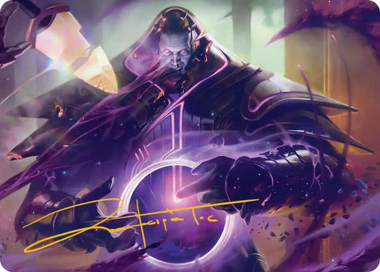 Embrace Oblivion Art Card (Gold-Stamped Signature) [Art Series: Edge of Eternities] 13