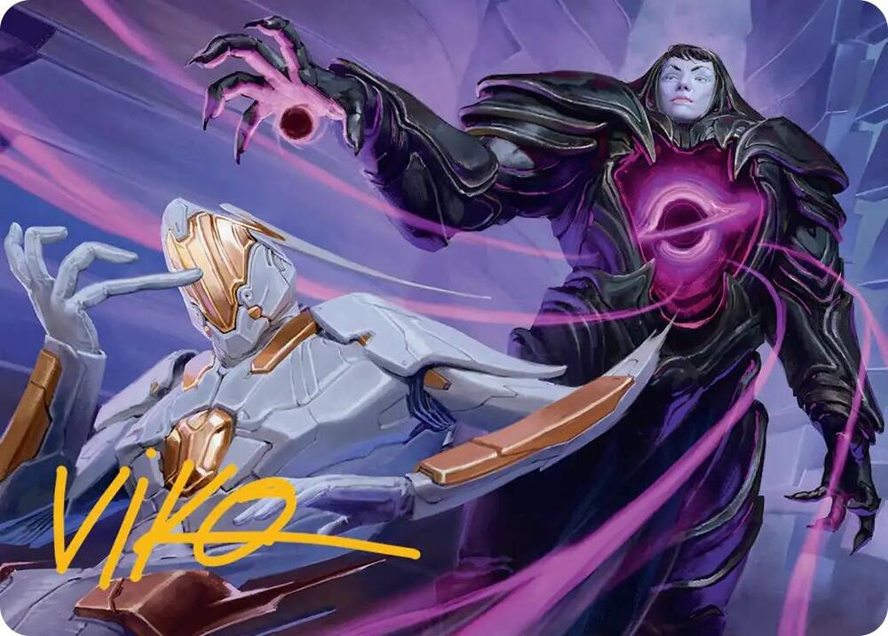 Lightless Evangel Art Card (Gold-Stamped Signature) [Art Series: Edge of Eternities] 15