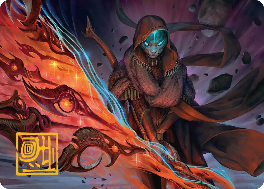 Weftstalker Ardent Art Card (Gold-Stamped Signature) [Art Series: Edge of Eternities] 20