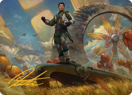 Galactic Wayfarer Art Card (Gold-Stamped Signature) [Art Series: Edge of Eternities] 21