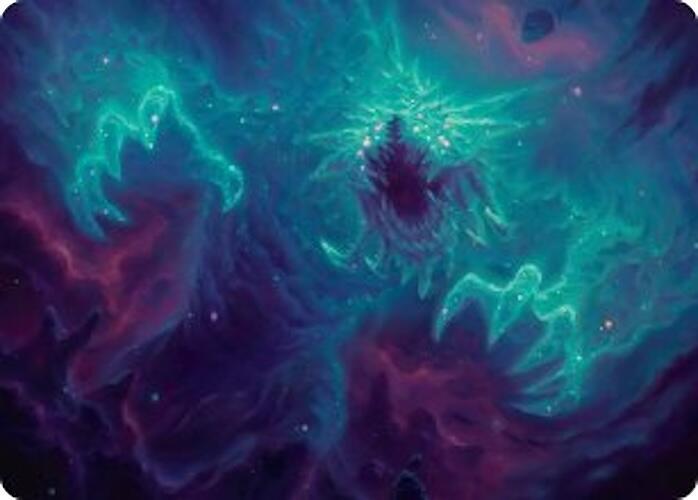 Cosmogoyf Art Card [Art Series: Edge of Eternities] 24