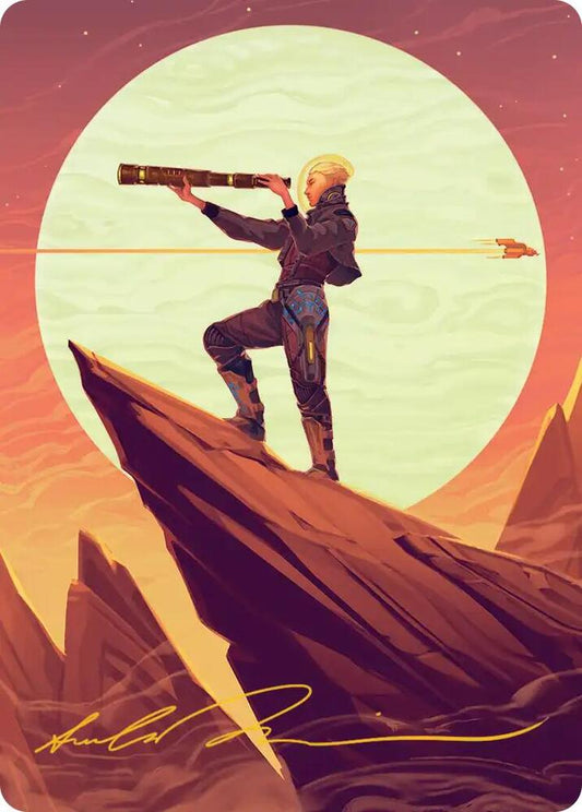 Sami, Wildcat Captain Art Card (Gold-Stamped Signature) [Art Series: Edge of Eternities] 37