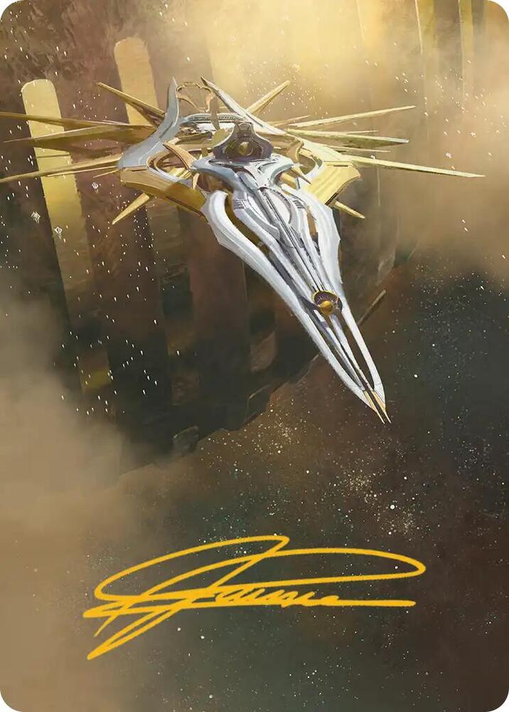 Dawnsire, Sunstar Dreadnought Art Card (Gold-Stamped Signature) [Art Series: Edge of Eternities] 27