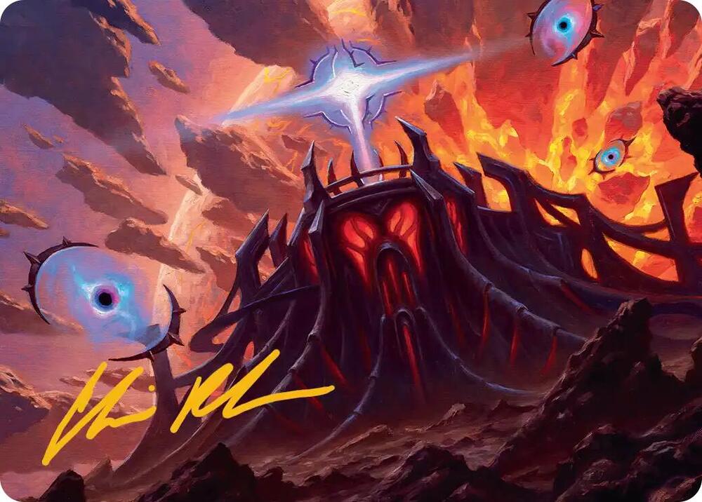 Secluded Starforge Art Card (Gold-Stamped Signature) [Art Series: Edge of Eternities] 32