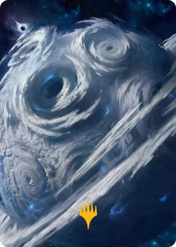 Uthros, Titanic Godcore Art Card (Gold-Stamped Planeswalker Symbol) [Art Series: Edge of Eternities] 34