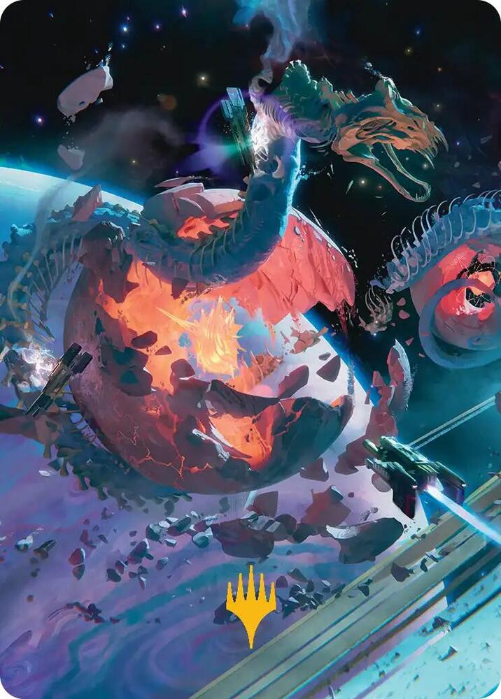 Scavenger Grounds Art Card (47/54) (Gold-Stamped Planeswalker Symbol) [Art Series: Edge of Eternities] 47