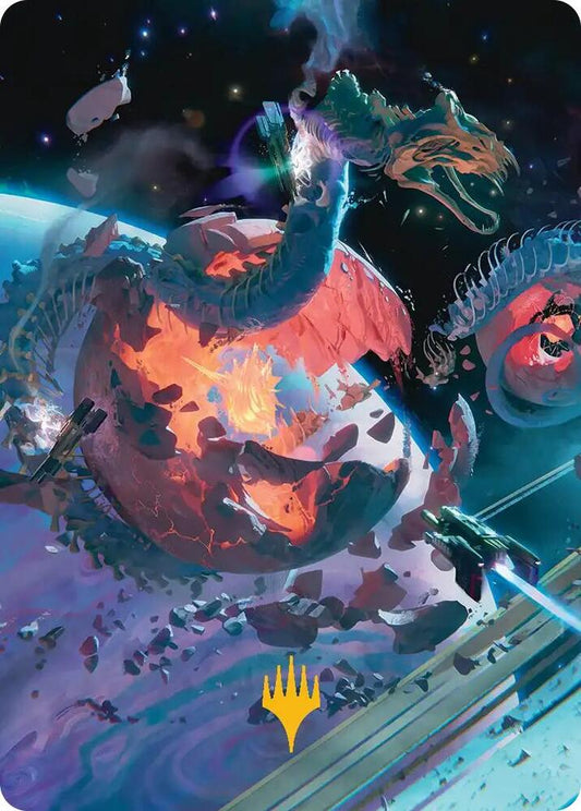 Scavenger Grounds Art Card (47/54) (Gold-Stamped Planeswalker Symbol) [Art Series: Edge of Eternities] 47
