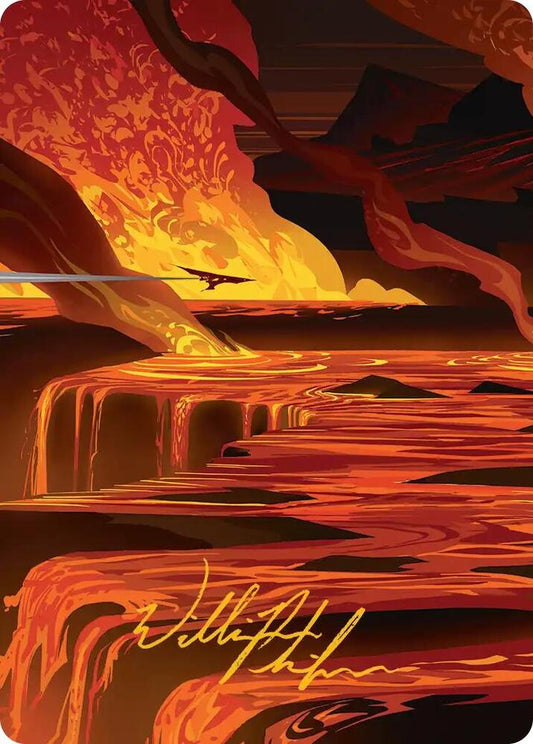 Blast Zone Art Card (Gold-Stamped Signature) [Art Series: Edge of Eternities] 48