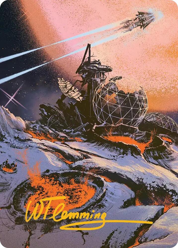 Petrified Field Art Card (Gold-Stamped Signature) [Art Series: Edge of Eternities] 52