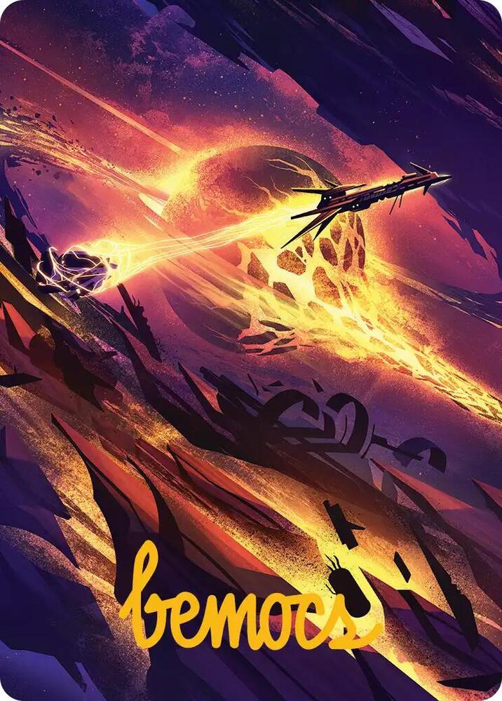 Scavenger Grounds Art Card (53/54) (Gold-Stamped Signature) [Art Series: Edge of Eternities] 53